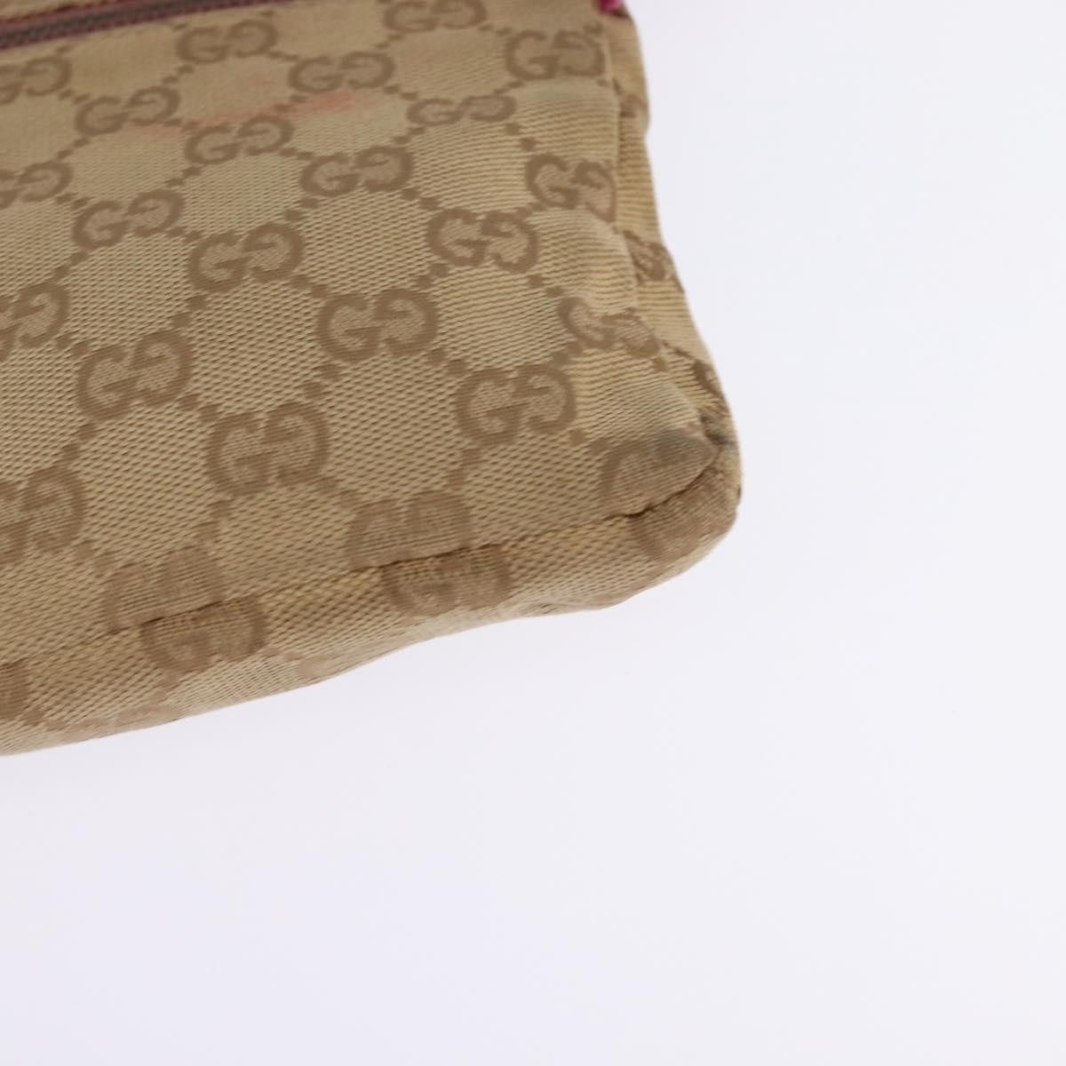 Gucci Gucci Vintage Double Belt Bag GG Canvas with Leather Size ONE SIZE - 10 Thumbnail
