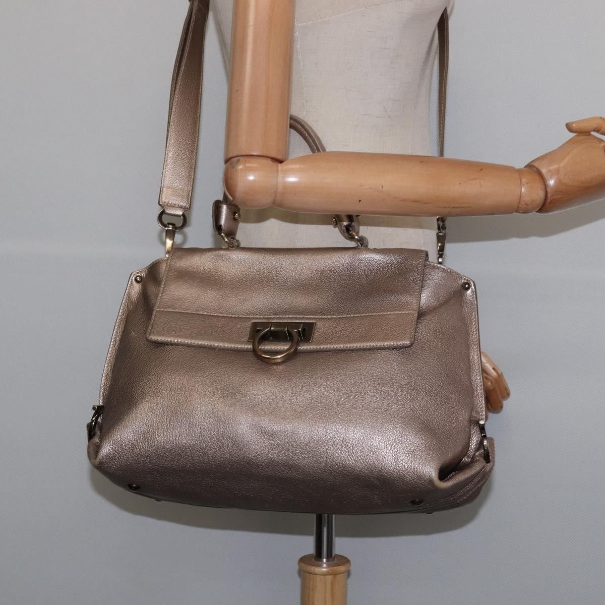 Salvatore Ferragamo Salvatore Ferragamo Sofia Satchel Leather Size ONE SIZE - 14 Thumbnail