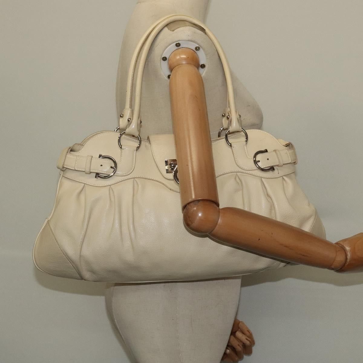 Salvatore Ferragamo Salvatore Ferragamo Marisa Satchel Leather Size ONE SIZE - 14 Thumbnail
