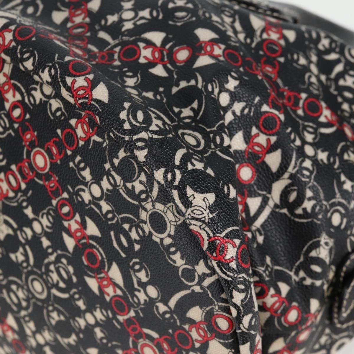 Chanel Chanel Optic Coco Bowler Bag Printed Coated Canvas with Caviar Size ONE SIZE - 10 Thumbnail