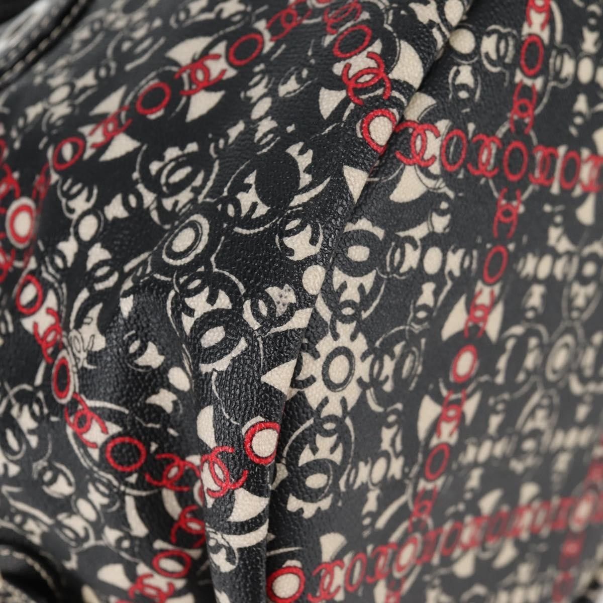 Chanel Chanel Optic Coco Bowler Bag Printed Coated Canvas with Caviar Size ONE SIZE - 11 Thumbnail