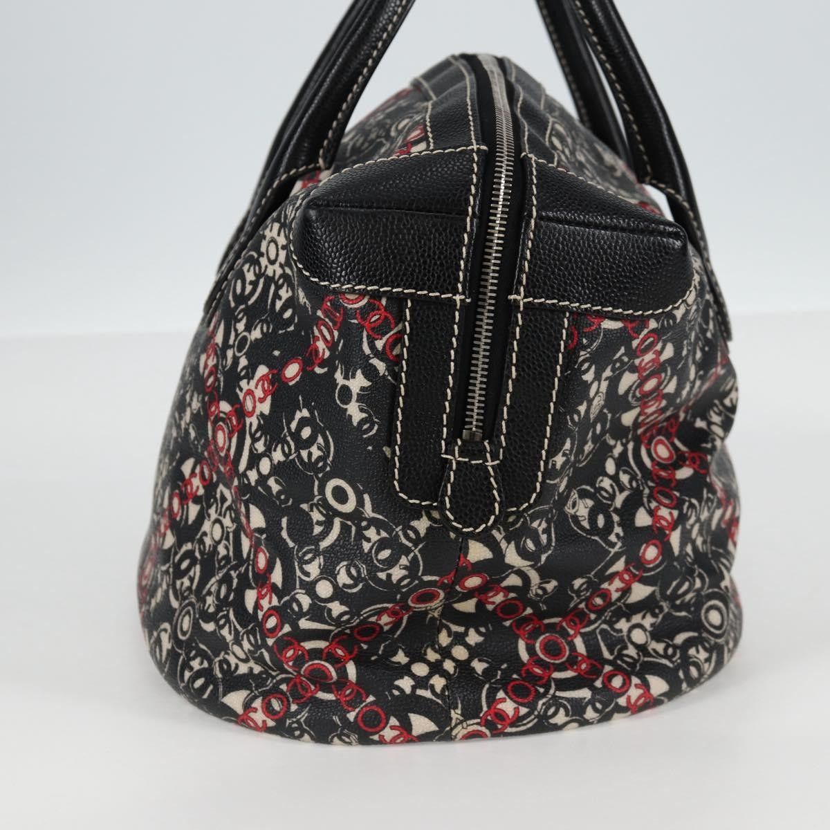 Chanel Chanel Optic Coco Bowler Bag Printed Coated Canvas with Caviar Size ONE SIZE - 3 Thumbnail