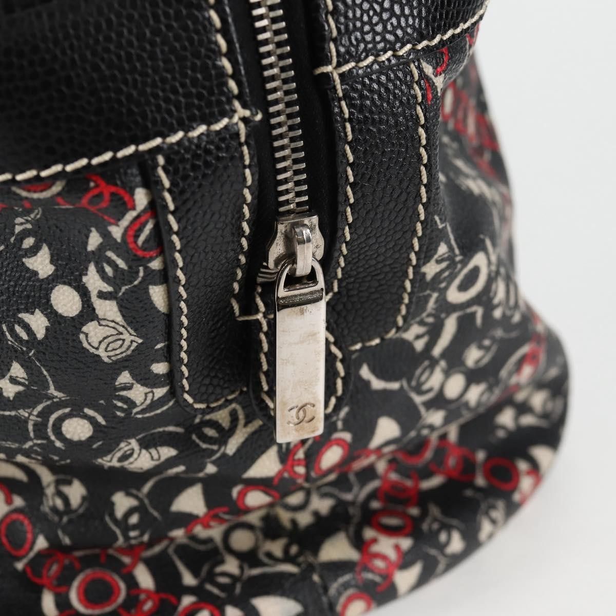 Chanel Chanel Optic Coco Bowler Bag Printed Coated Canvas with Caviar Size ONE SIZE - 13 Thumbnail