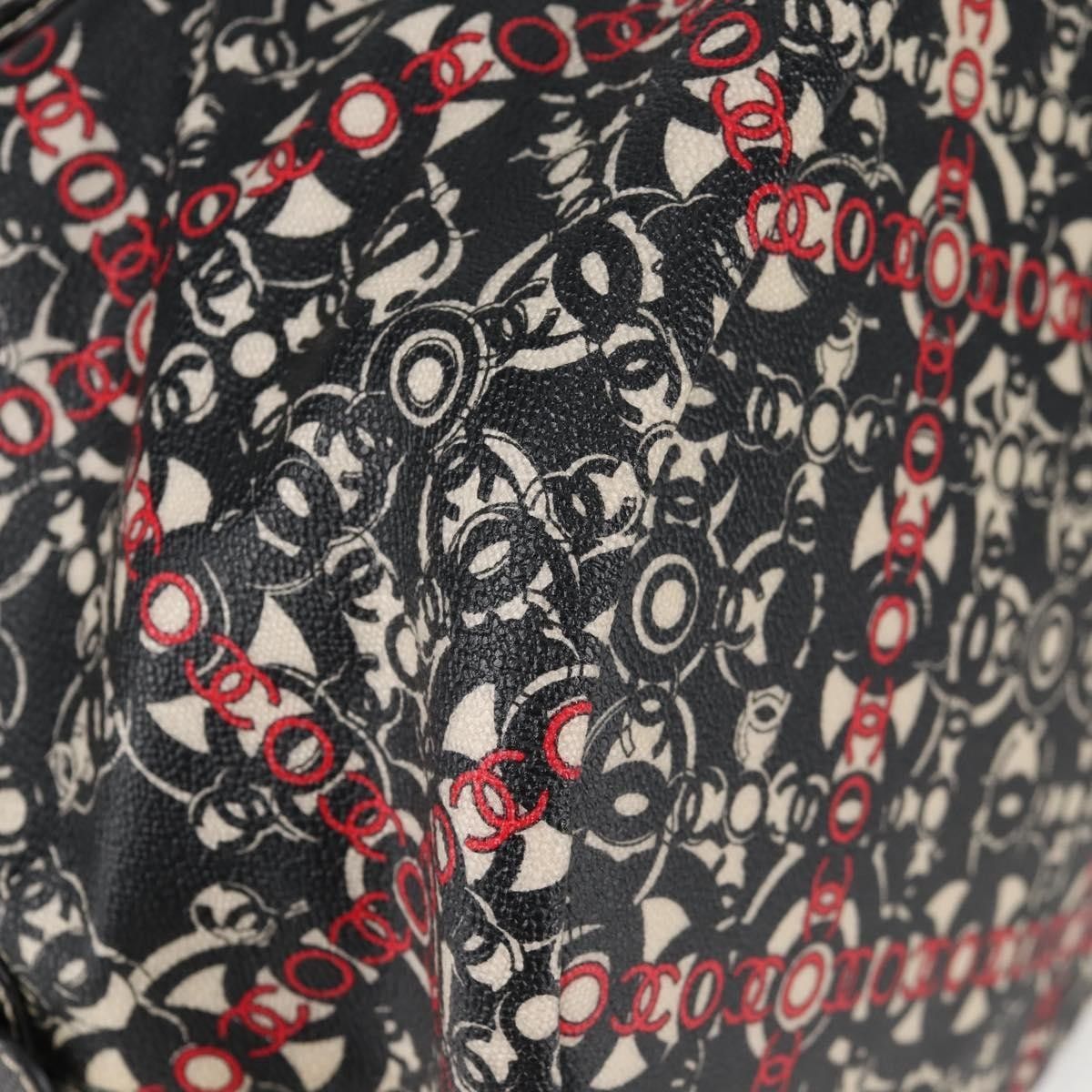 Chanel Chanel Optic Coco Bowler Bag Printed Coated Canvas with Caviar Size ONE SIZE - 9 Thumbnail