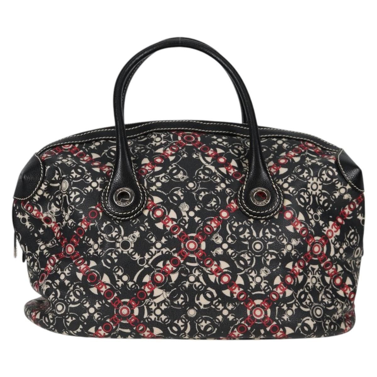 Chanel Chanel Optic Coco Bowler Bag Printed Coated Canvas with Caviar Size ONE SIZE - 20 Thumbnail
