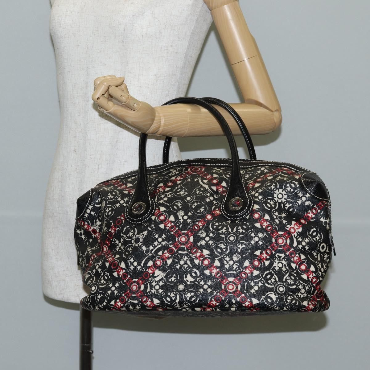 Chanel Chanel Optic Coco Bowler Bag Printed Coated Canvas with Caviar Size ONE SIZE - 14 Thumbnail