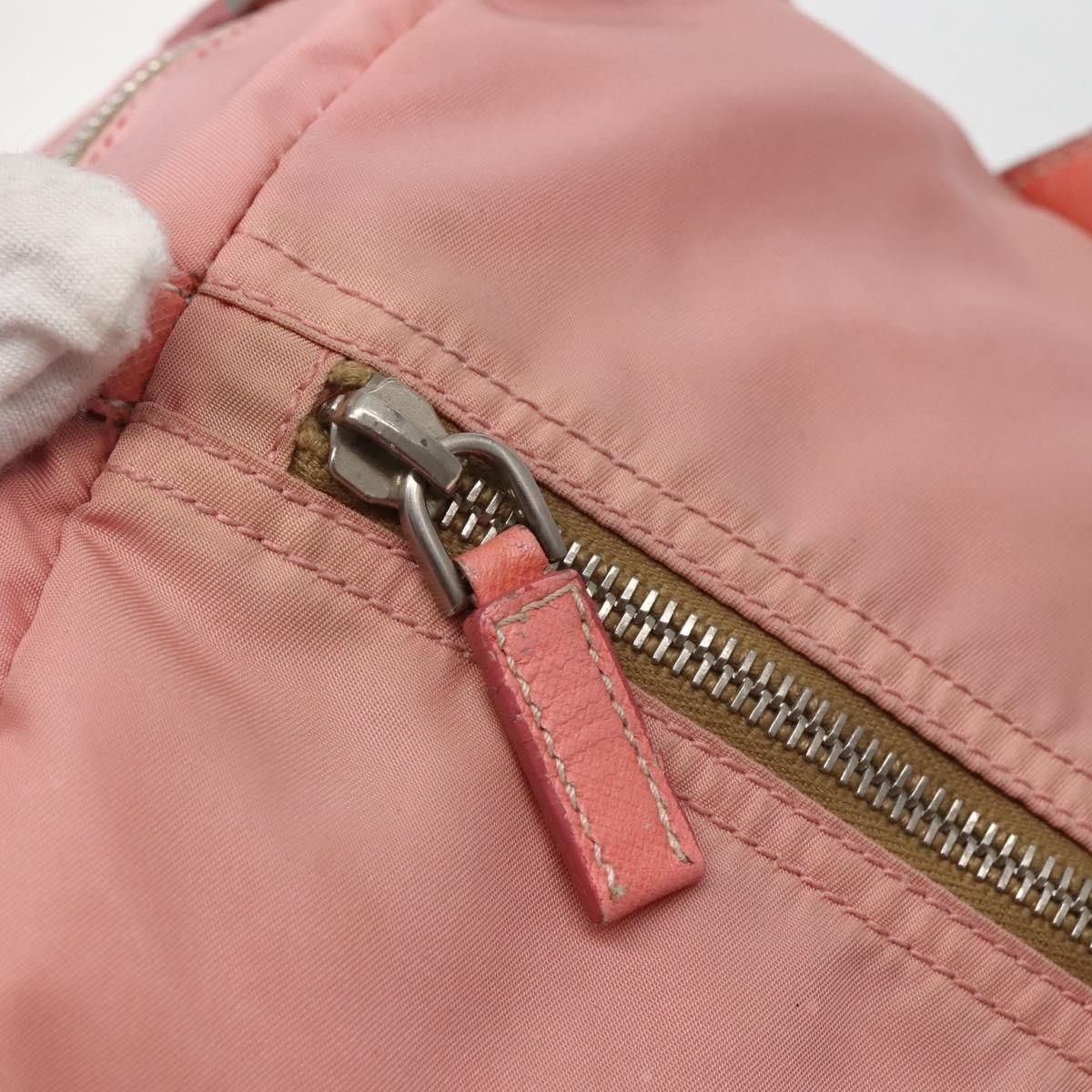 Prada Prada Side Pocket Bauletto Bag Nylon with Leather Size ONE SIZE - 13 Thumbnail