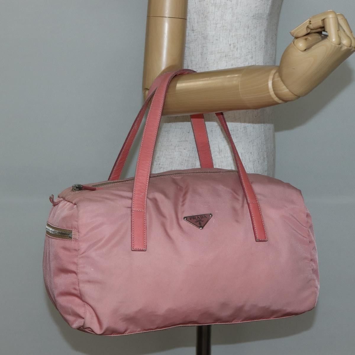 Prada Prada Side Pocket Bauletto Bag Nylon with Leather Size ONE SIZE - 14 Thumbnail