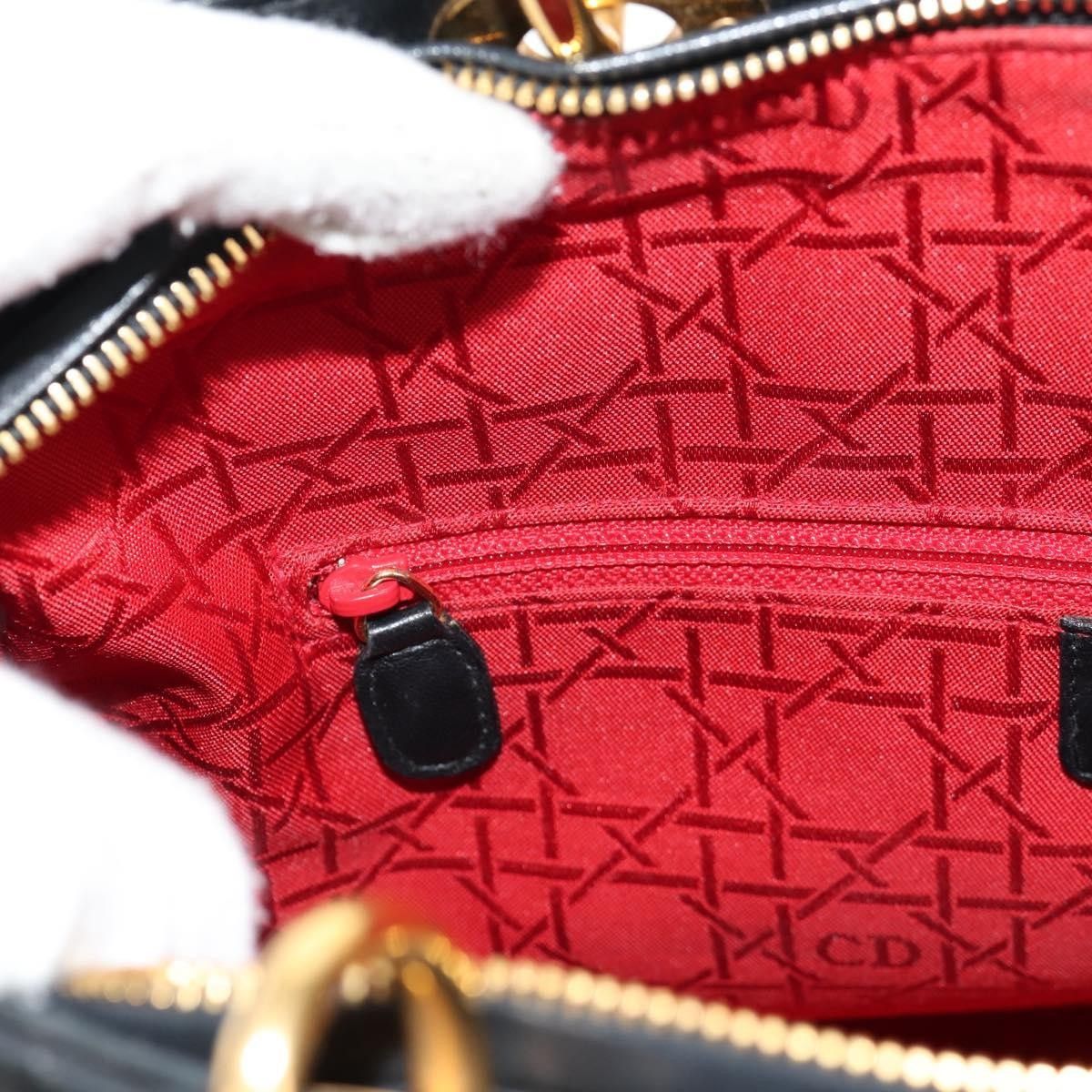 Dior Christian Dior Vintage Lady Dior Bag Cannage Quilt Lambskin Size ONE SIZE - 23 Thumbnail