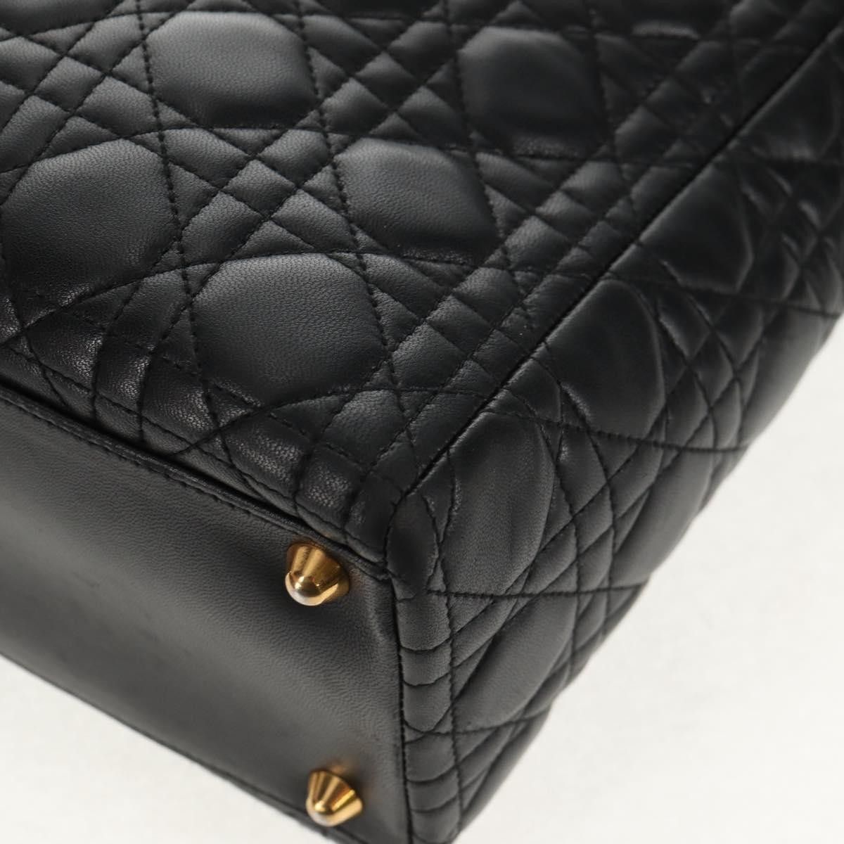 Dior Christian Dior Vintage Lady Dior Bag Cannage Quilt Lambskin Size ONE SIZE - 12 Thumbnail