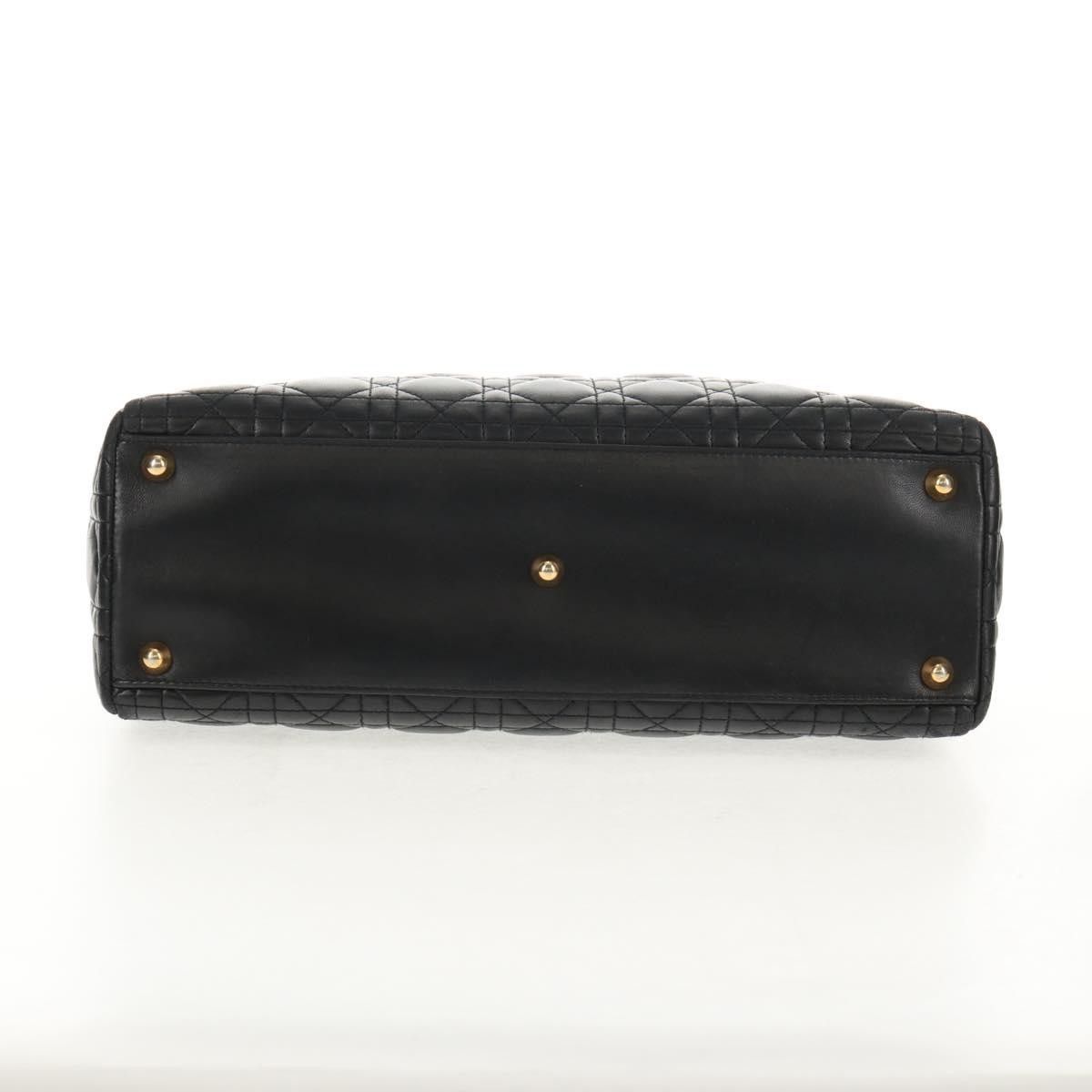 Dior Christian Dior Vintage Lady Dior Bag Cannage Quilt Lambskin Size ONE SIZE - 16 Thumbnail