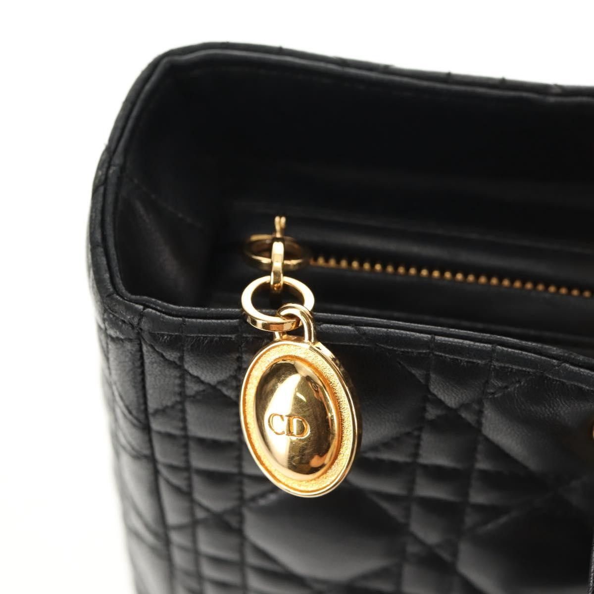 Dior Christian Dior Vintage Lady Dior Bag Cannage Quilt Lambskin Size ONE SIZE - 18 Thumbnail