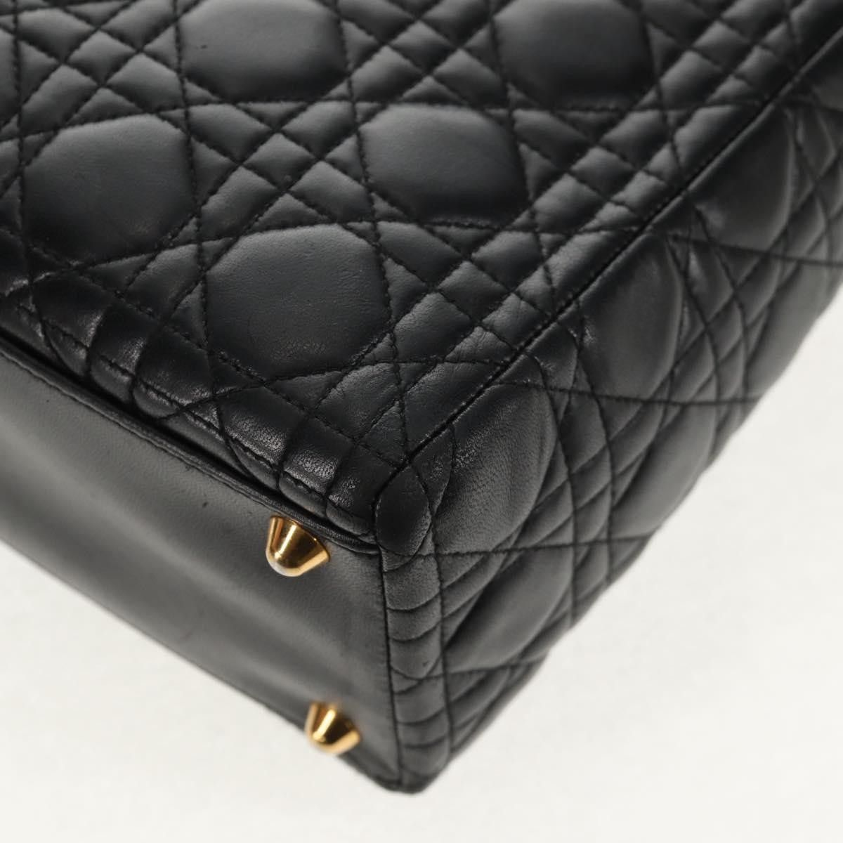 Dior Christian Dior Vintage Lady Dior Bag Cannage Quilt Lambskin Size ONE SIZE - 10 Thumbnail