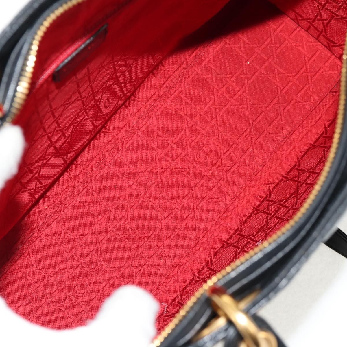 Dior Christian Dior Vintage Lady Dior Bag Cannage Quilt Lambskin Size ONE SIZE - 5 Thumbnail