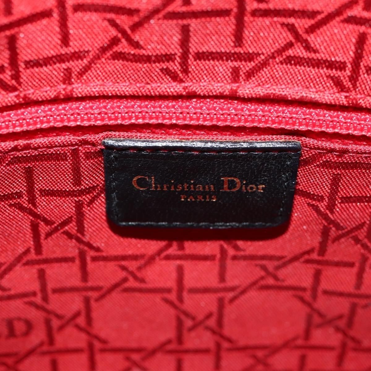 Dior Christian Dior Vintage Lady Dior Bag Cannage Quilt Lambskin Size ONE SIZE - 6 Thumbnail