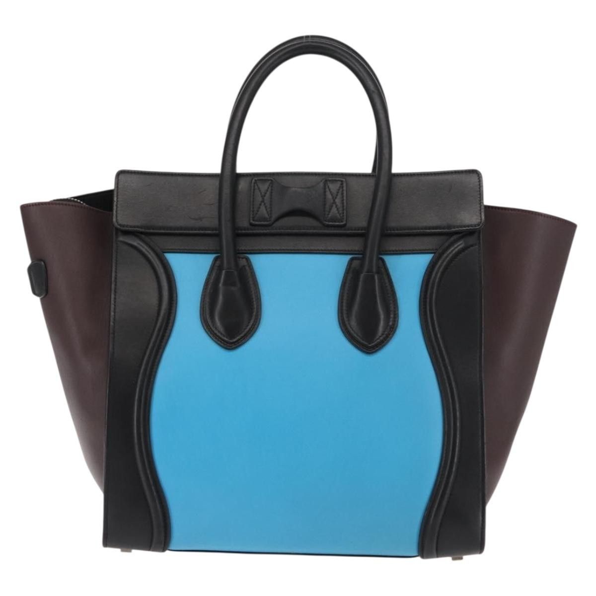 Celine Celine Tricolor Luggage Bag Leather Size ONE SIZE - 2 Thumbnail
