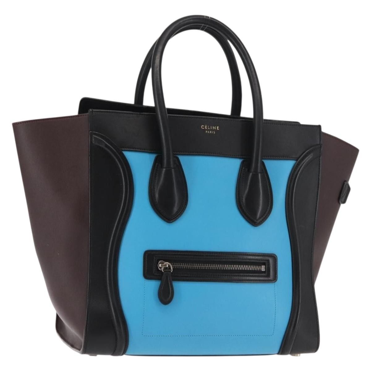 Celine Celine Tricolor Luggage Bag Leather Size ONE SIZE - 19 Thumbnail