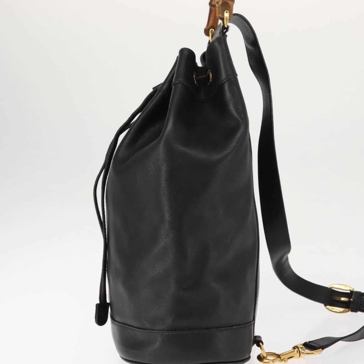 Gucci Gucci Vintage Bamboo Sling Backpack Leather Size ONE SIZE - 3 Thumbnail