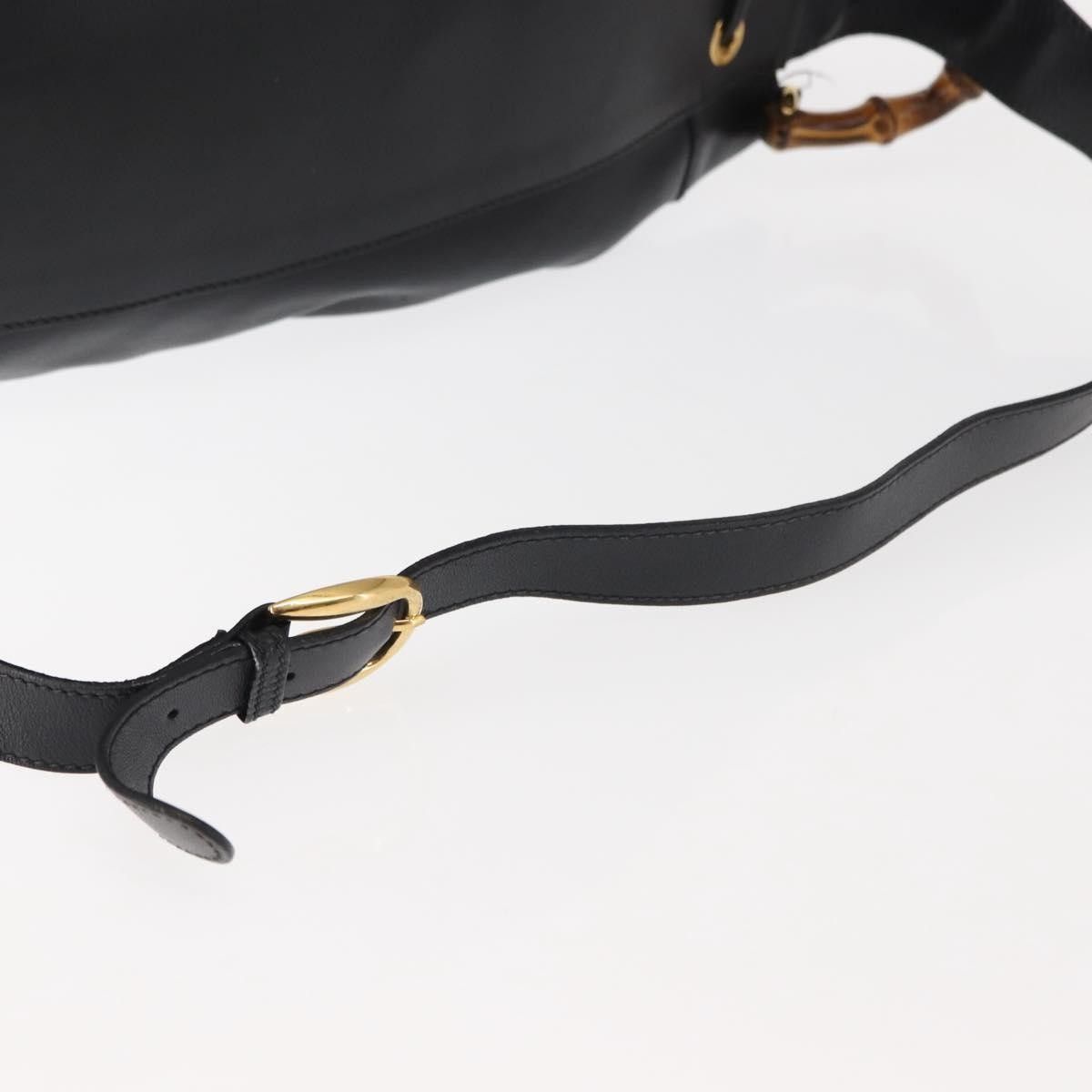 Gucci Gucci Vintage Bamboo Sling Backpack Leather Size ONE SIZE - 15 Thumbnail