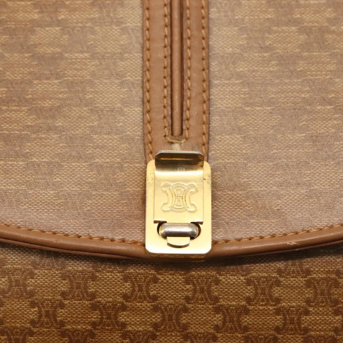 Celine Celine Vintage Macadam Shoulder Bag Canvas and Leather Size ONE SIZE - 19 Thumbnail