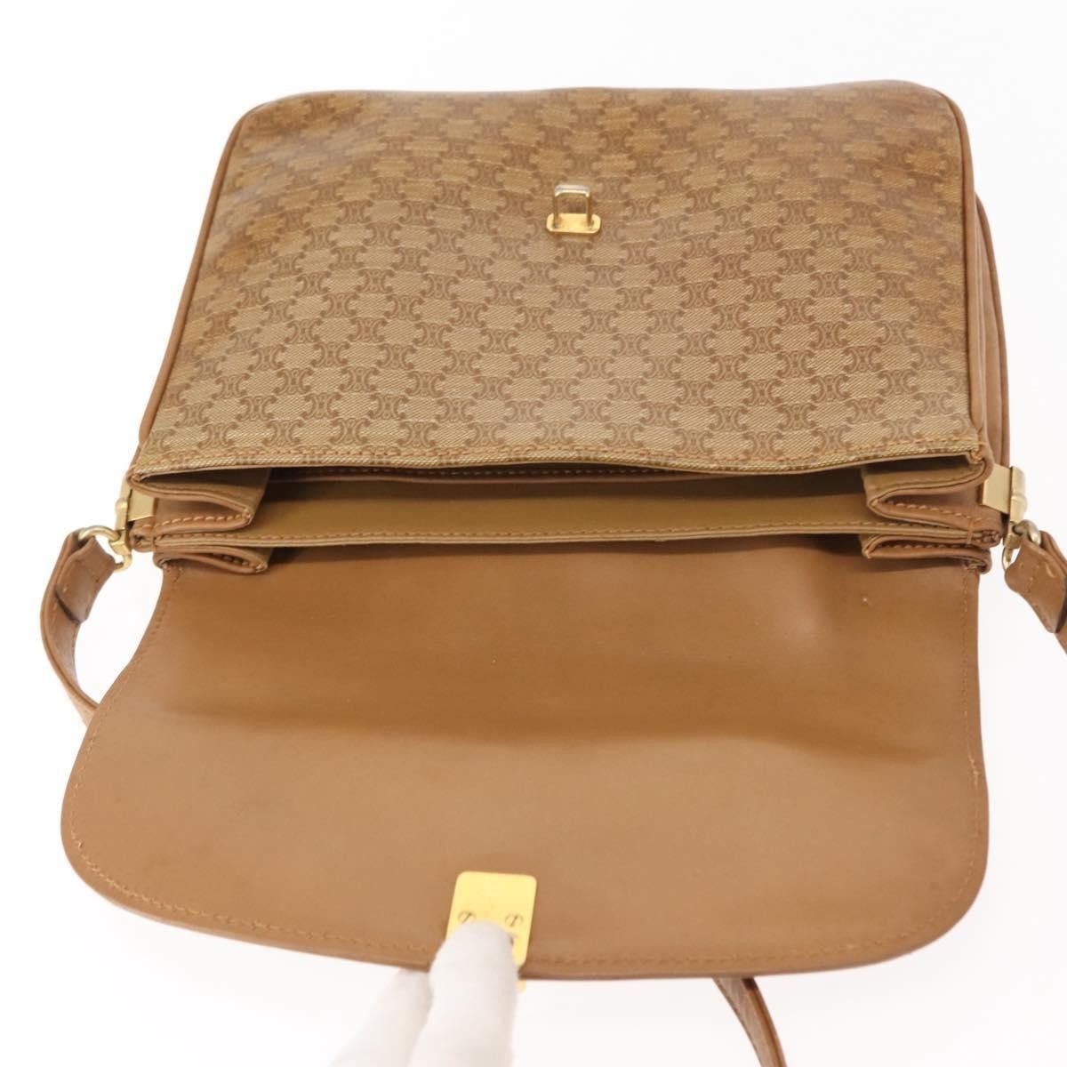 Celine Celine Vintage Macadam Shoulder Bag Canvas and Leather Size ONE SIZE - 20 Thumbnail