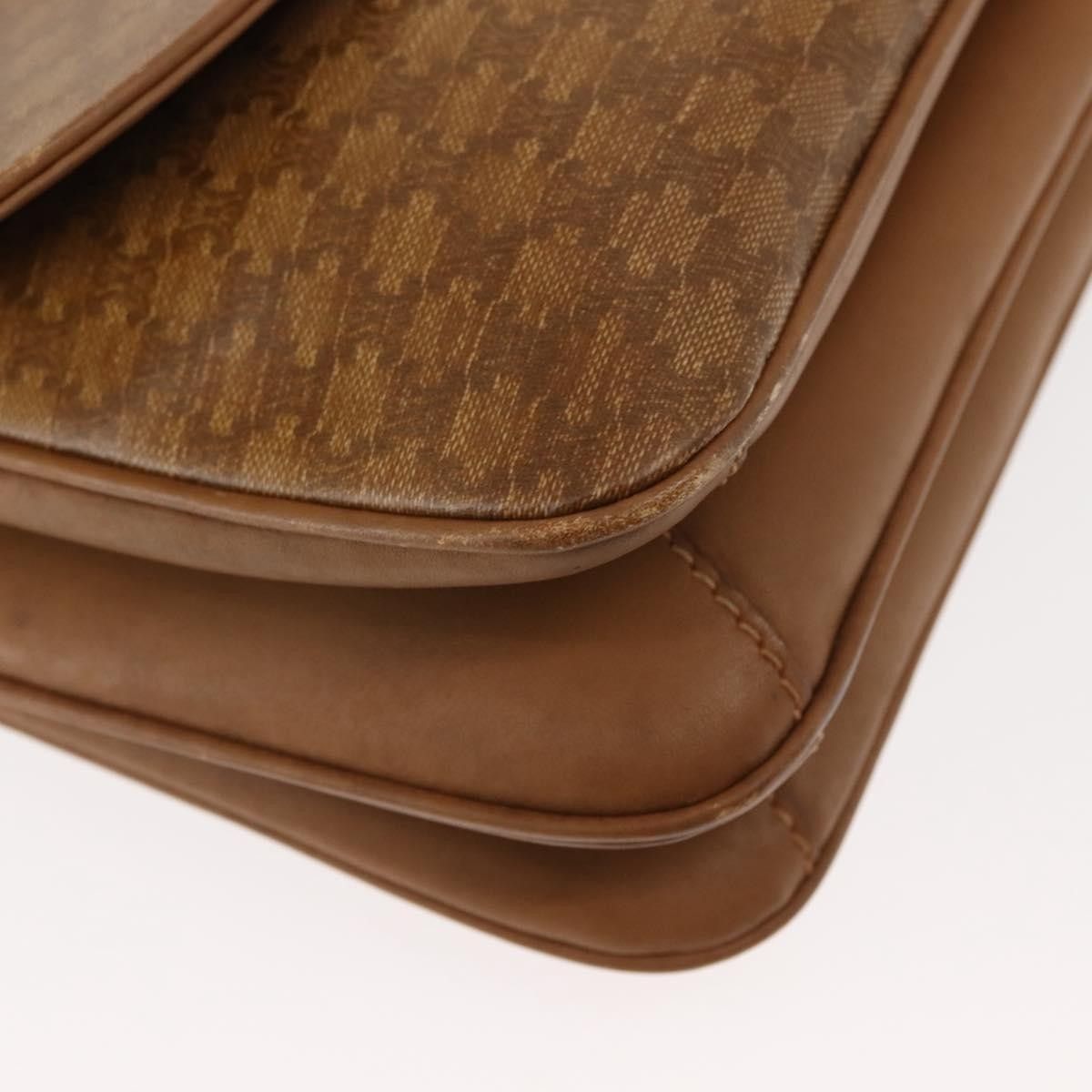Celine Celine Vintage Macadam Shoulder Bag Canvas and Leather Size ONE SIZE - 9 Thumbnail