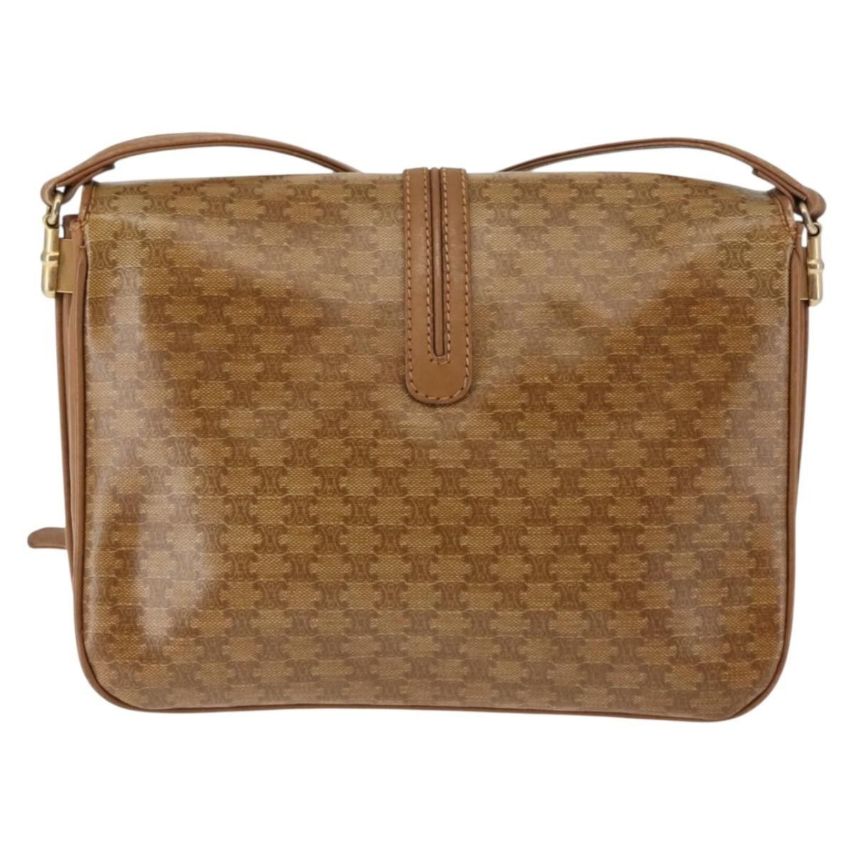 Celine Celine Vintage Macadam Shoulder Bag Canvas and Leather Size ONE SIZE - 2 Thumbnail