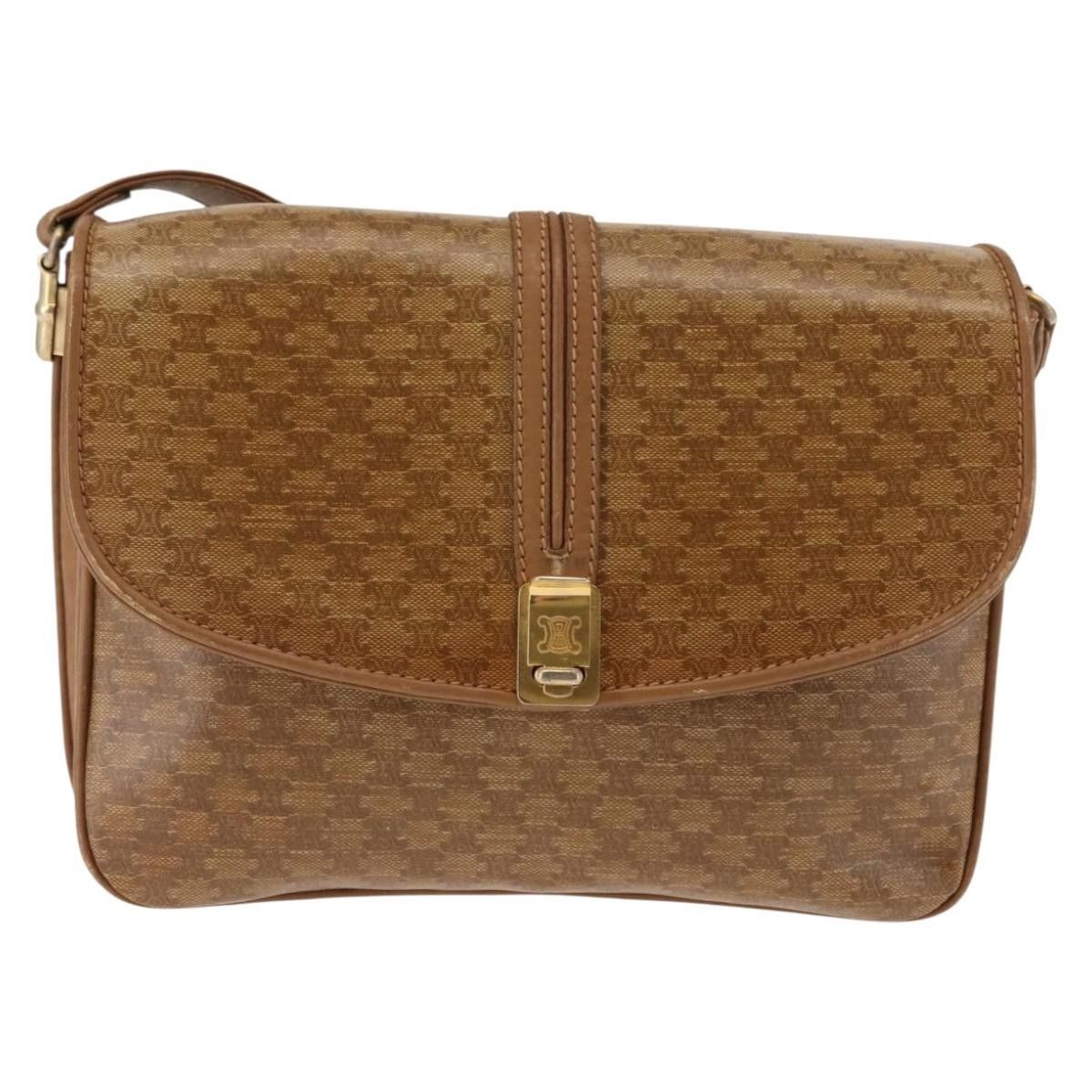 Celine Celine Vintage Macadam Shoulder Bag Canvas and Leather Size ONE SIZE - 18 Thumbnail