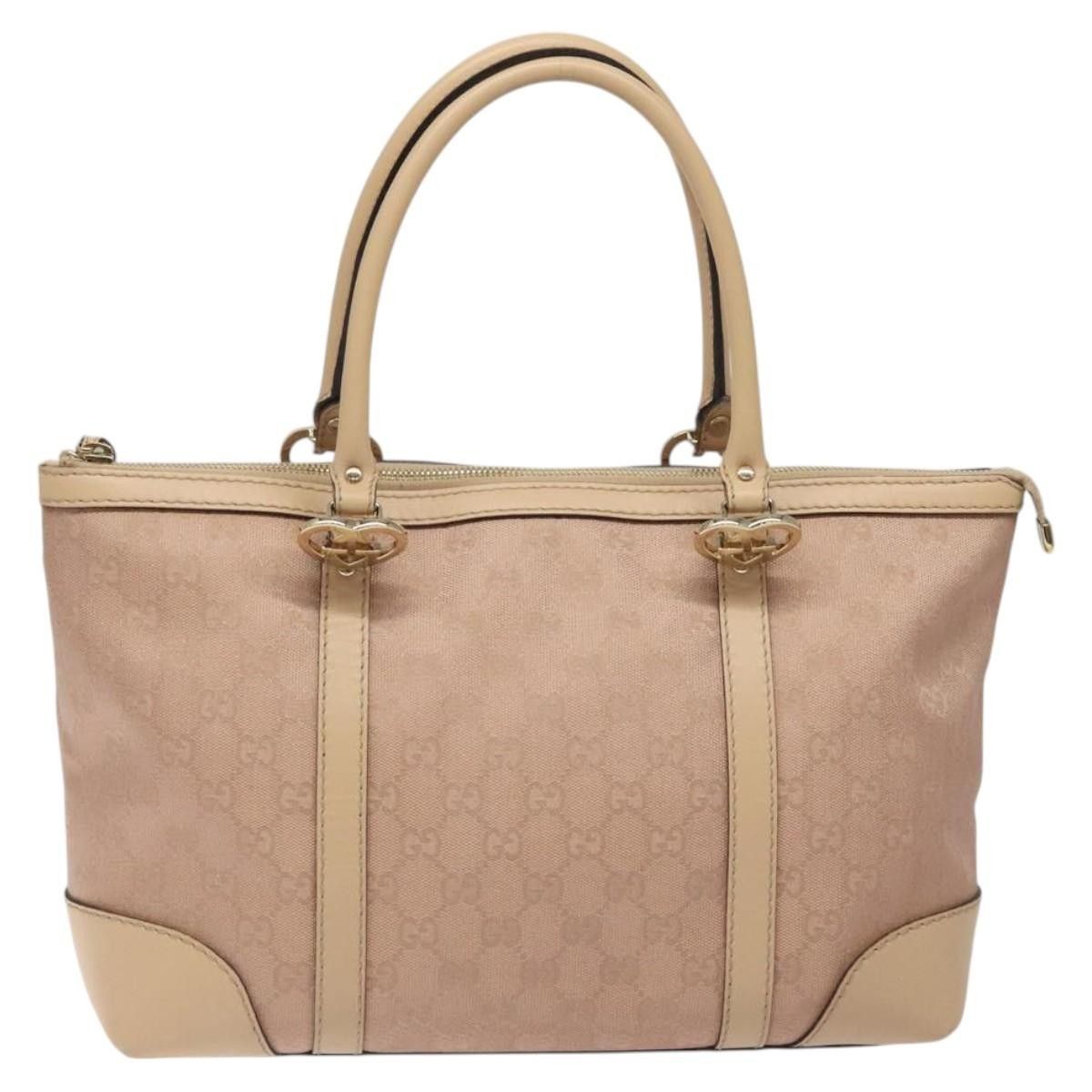 Gucci Gucci Lovely Heart Interlocking G Tote GG Canvas Size ONE SIZE - 17 Thumbnail