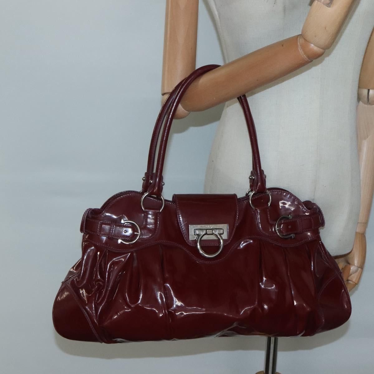 Salvatore Ferragamo Salvatore Ferragamo Marisa Satchel Patent leather Size ONE SIZE - 14 Thumbnail
