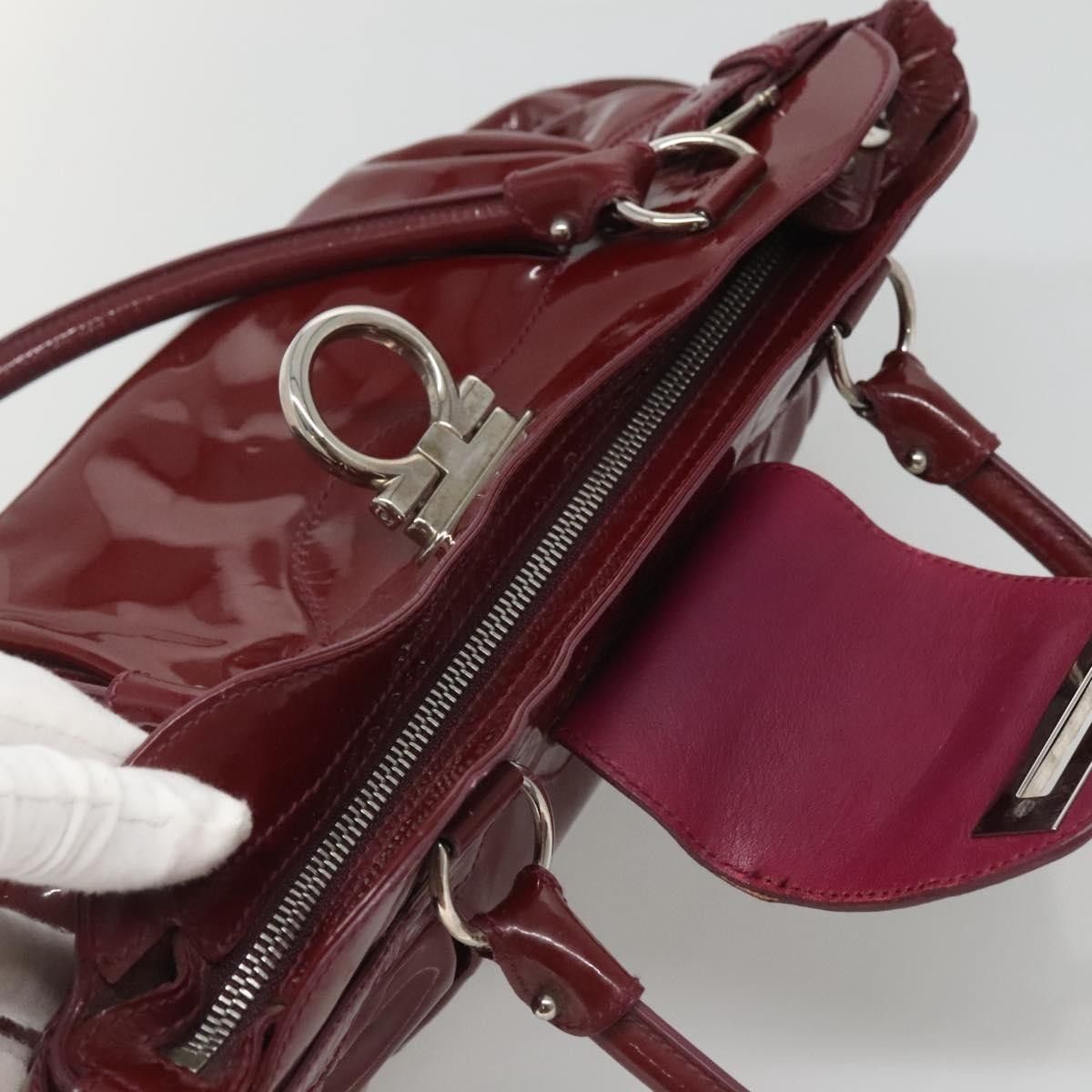 Salvatore Ferragamo Salvatore Ferragamo Marisa Satchel Patent leather Size ONE SIZE - 16 Thumbnail