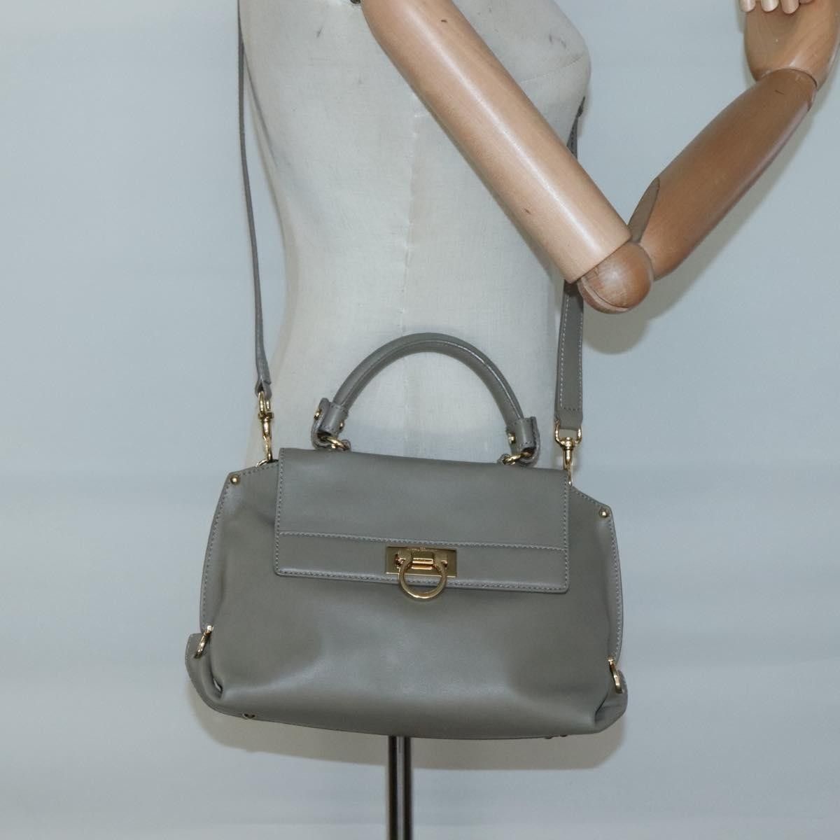 Salvatore Ferragamo Salvatore Ferragamo Sofia Satchel Smooth Leather Size ONE SIZE - 14 Thumbnail