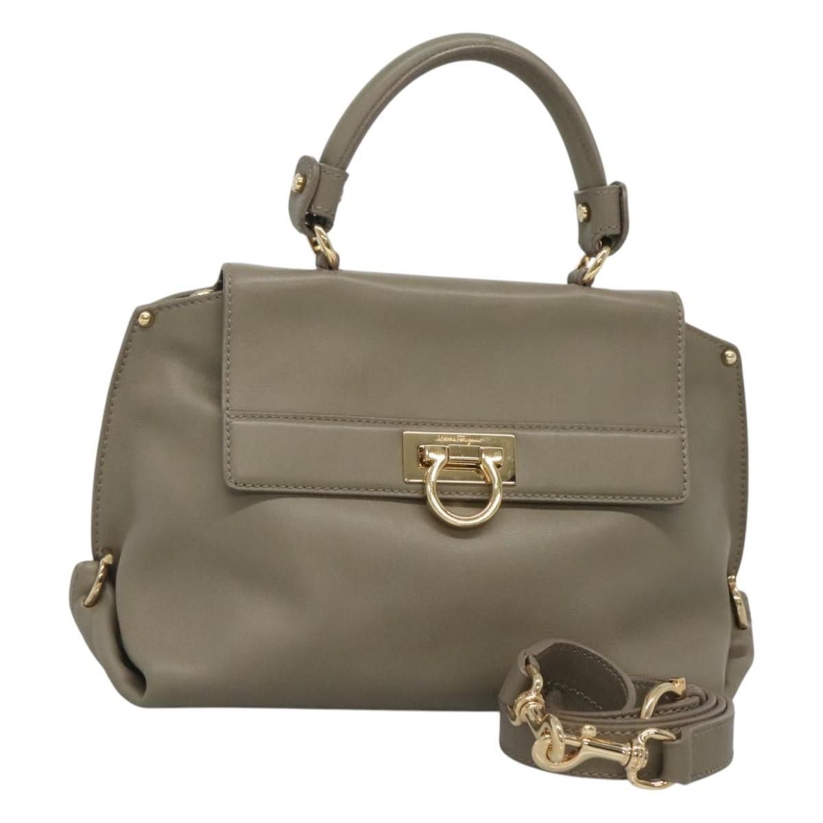 Salvatore Ferragamo Salvatore Ferragamo Sofia Satchel Smooth Leather Size ONE SIZE - 18 Thumbnail