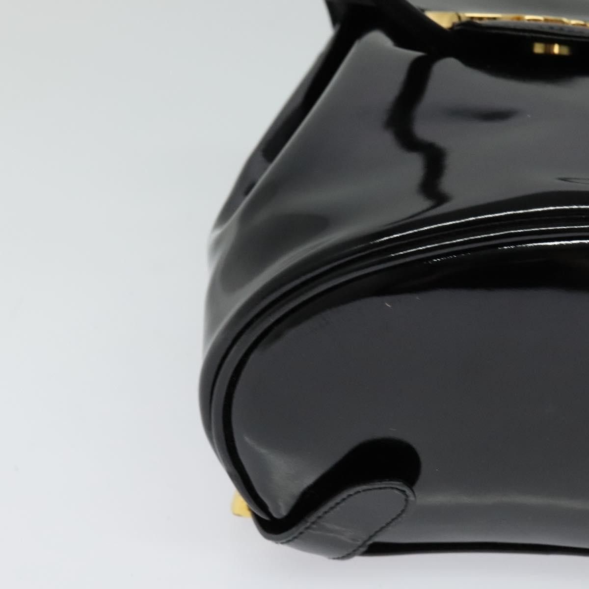 Salvatore Ferragamo Salvatore Ferragamo Gancini Flap Drawstring Backpack Patent leather Size ONE SIZE - 9 Thumbnail
