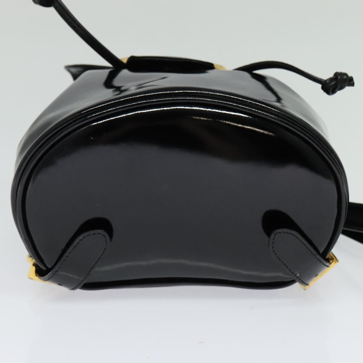 Salvatore Ferragamo Salvatore Ferragamo Gancini Flap Drawstring Backpack Patent leather Size ONE SIZE - 14 Thumbnail