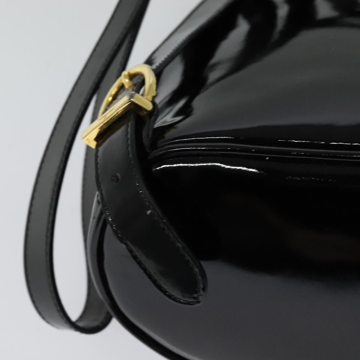 Salvatore Ferragamo Salvatore Ferragamo Gancini Flap Drawstring Backpack Patent leather Size ONE SIZE - 11 Thumbnail