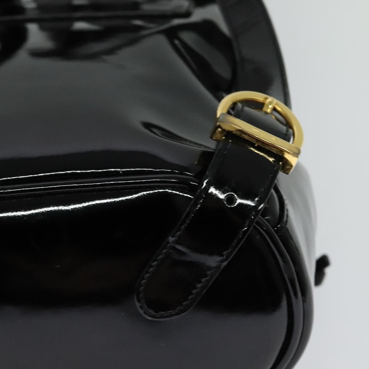 Salvatore Ferragamo Salvatore Ferragamo Gancini Flap Drawstring Backpack Patent leather Size ONE SIZE - 10 Thumbnail