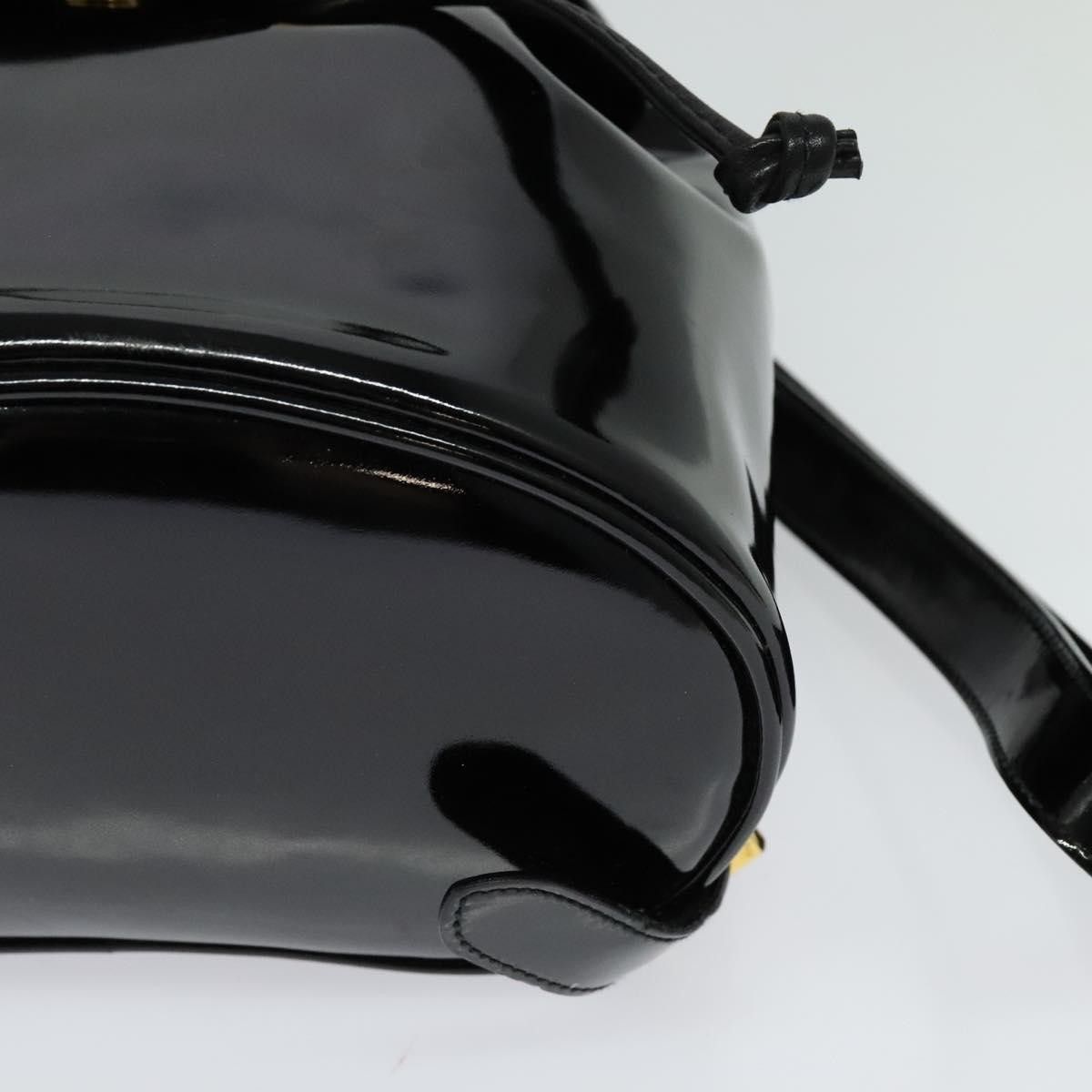 Salvatore Ferragamo Salvatore Ferragamo Gancini Flap Drawstring Backpack Patent leather Size ONE SIZE - 8 Thumbnail