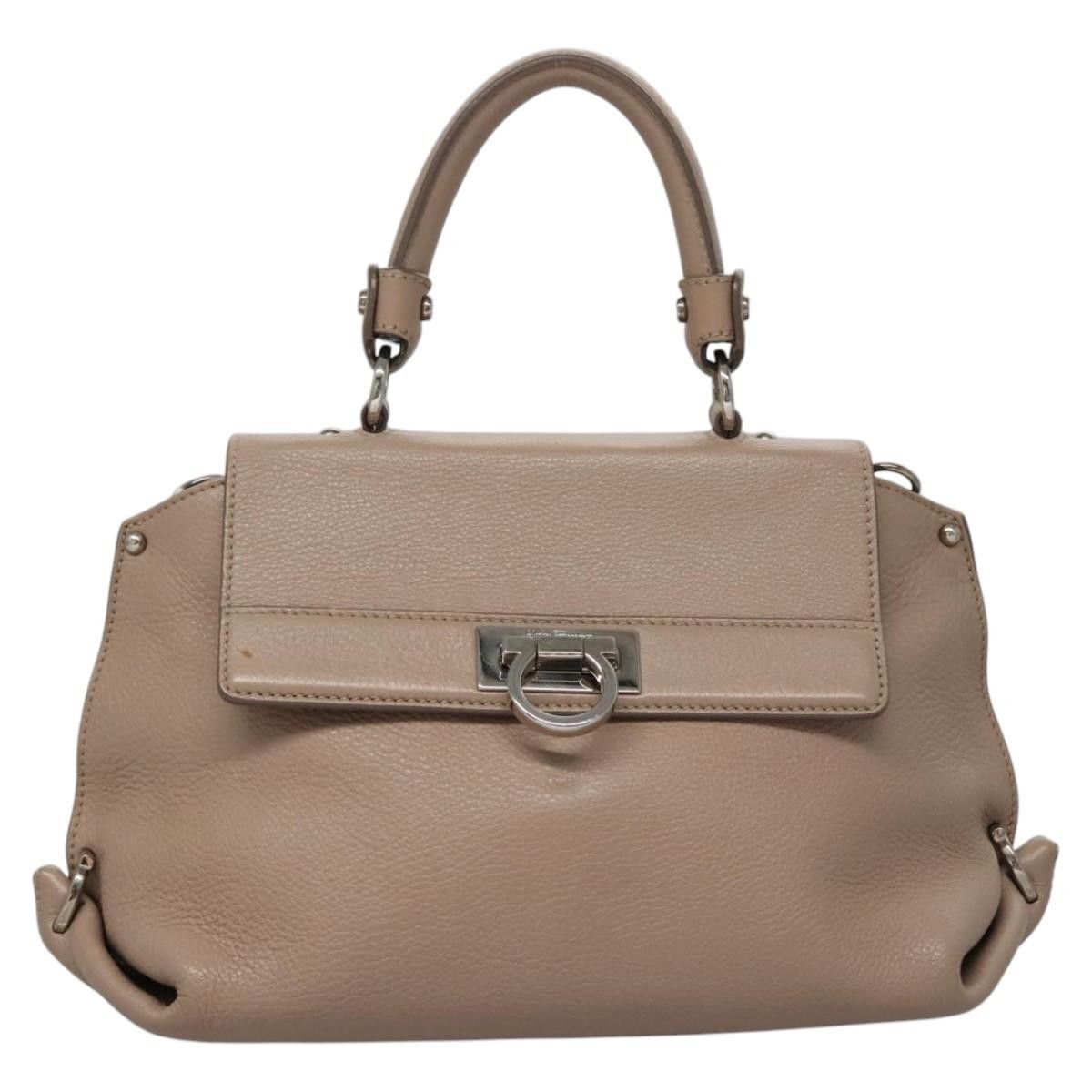 Salvatore Ferragamo Salvatore Ferragamo Sofia Satchel Leather Size ONE SIZE - 19 Thumbnail