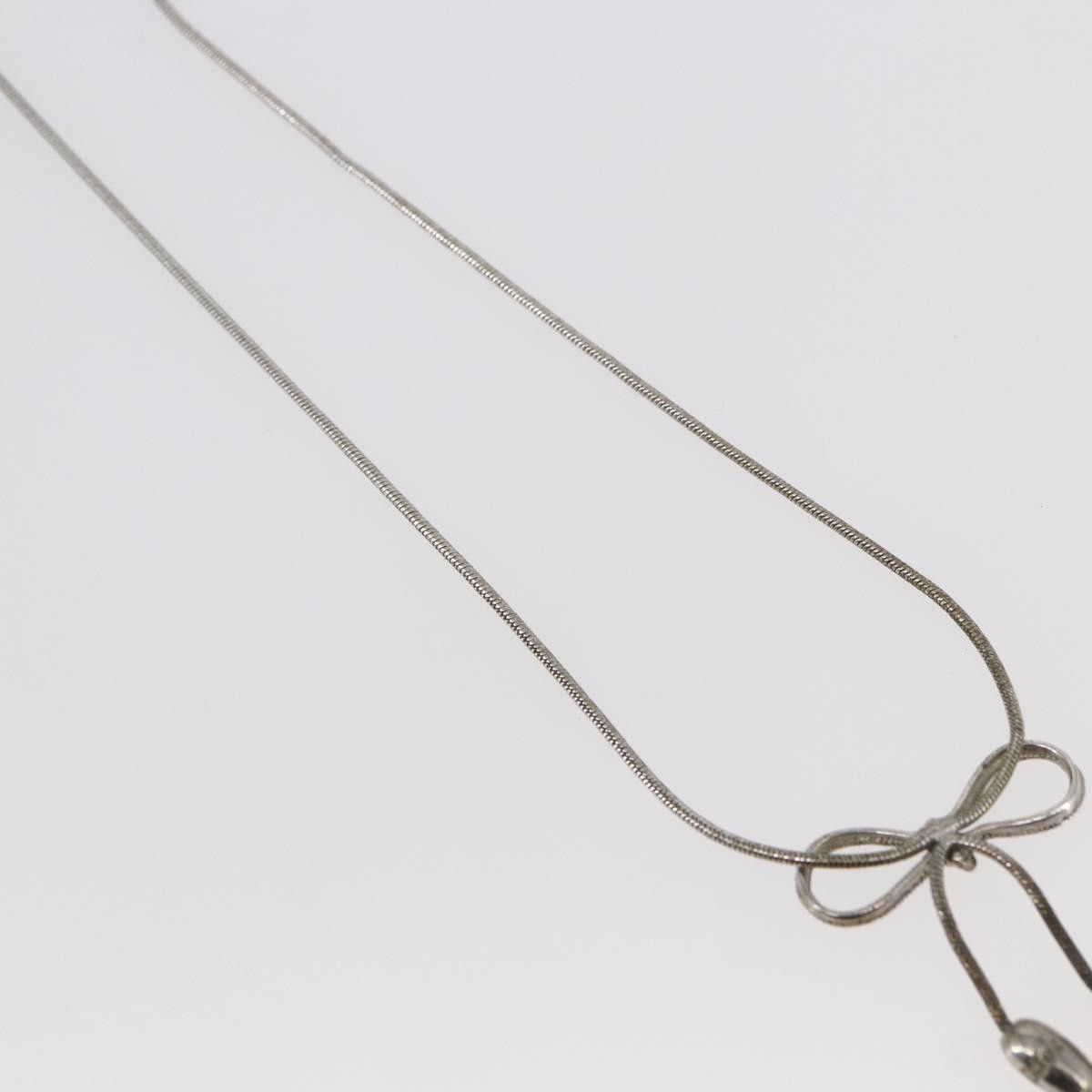 Dior Christian Dior Bow CD Pendant Necklace Metal with Crystal Size ONE SIZE - 12 Thumbnail