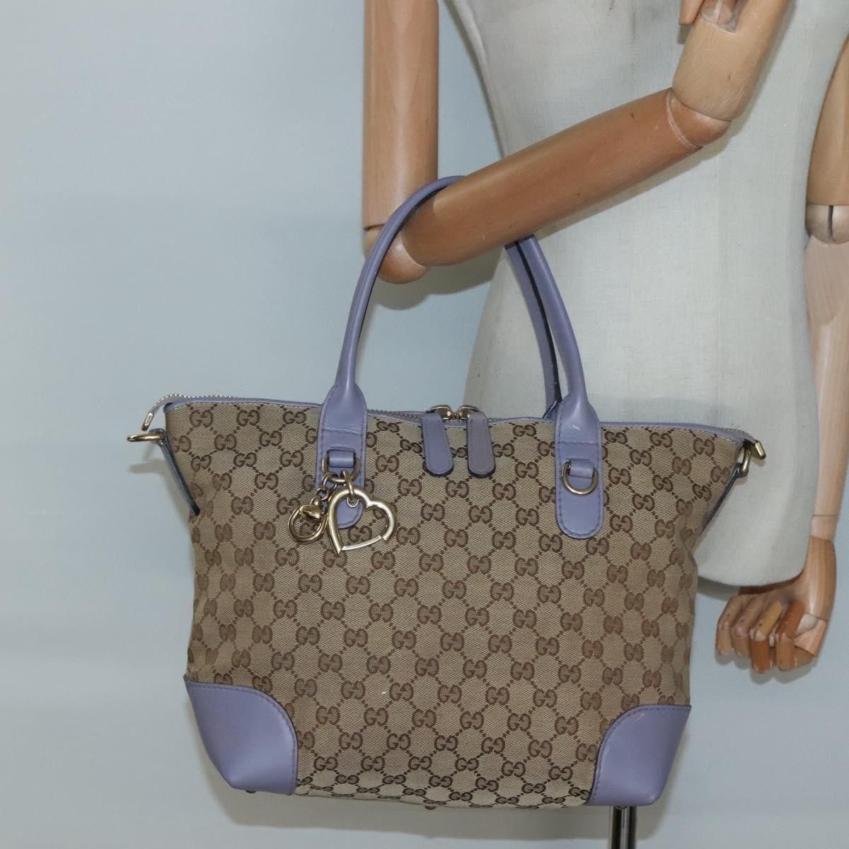 Gucci Gucci Convertible Belted Tote GG Canvas with Leather Size ONE SIZE - 15 Thumbnail
