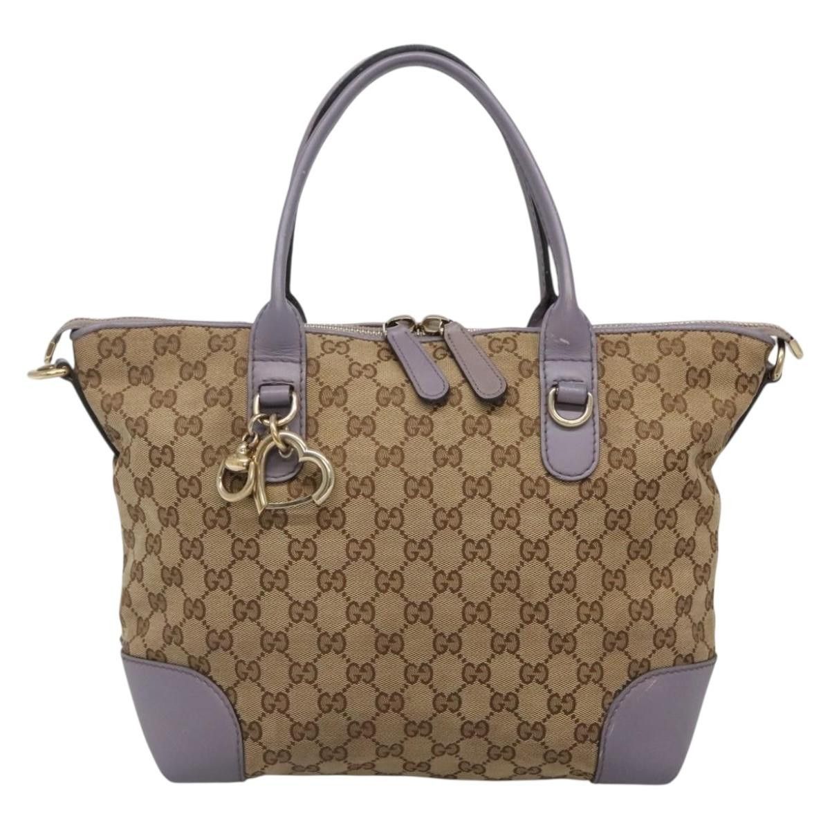 Gucci Gucci Convertible Belted Tote GG Canvas with Leather Size ONE SIZE - 16 Thumbnail