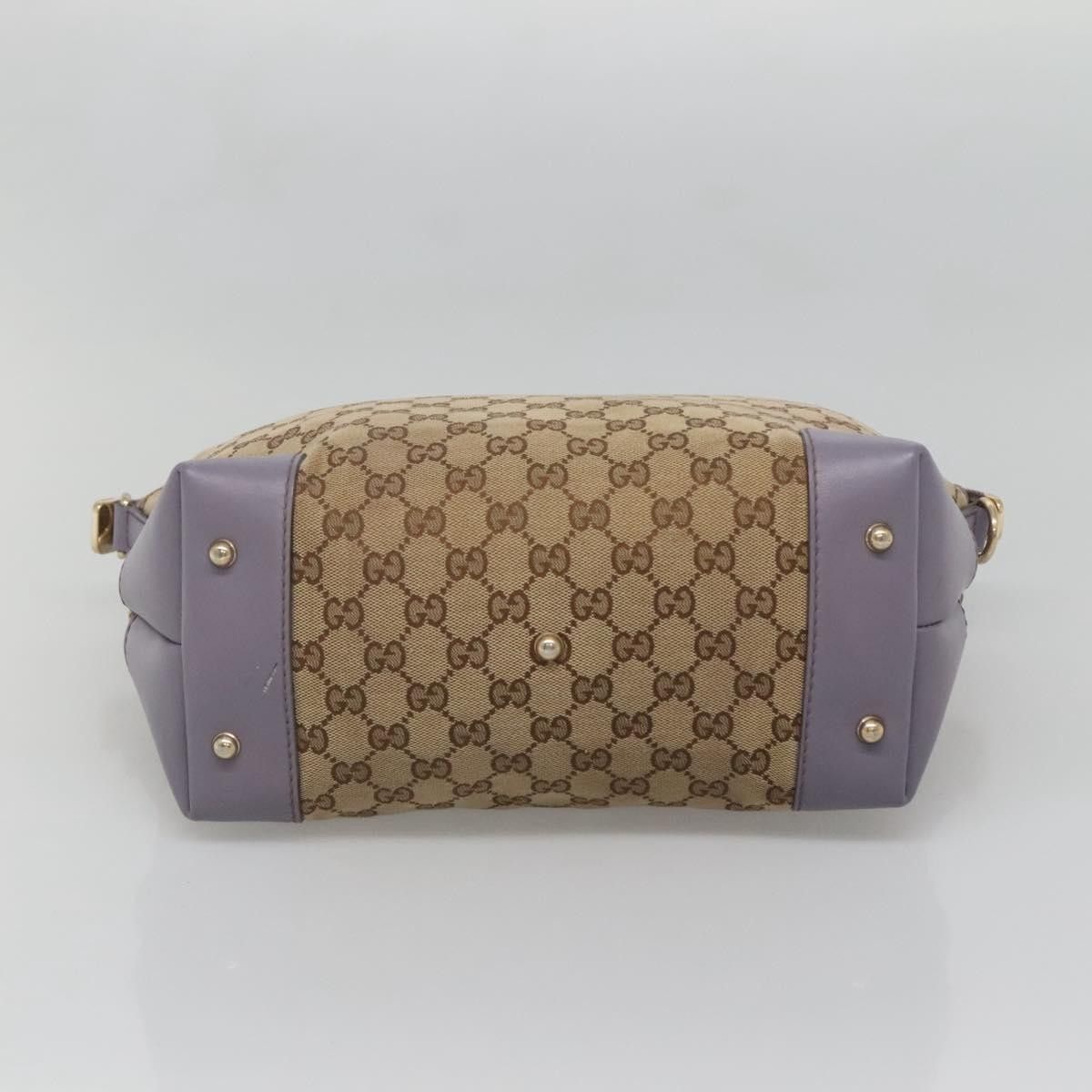 Gucci Gucci Convertible Belted Tote GG Canvas with Leather Size ONE SIZE - 17 Thumbnail