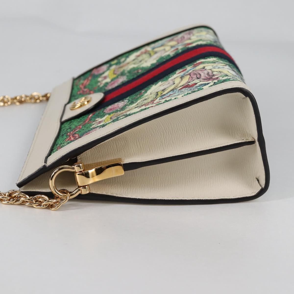 Gucci Gucci Ophidia Chain Shoulder Bag Flora GG Coated Canvas Size ONE SIZE - 3 Thumbnail