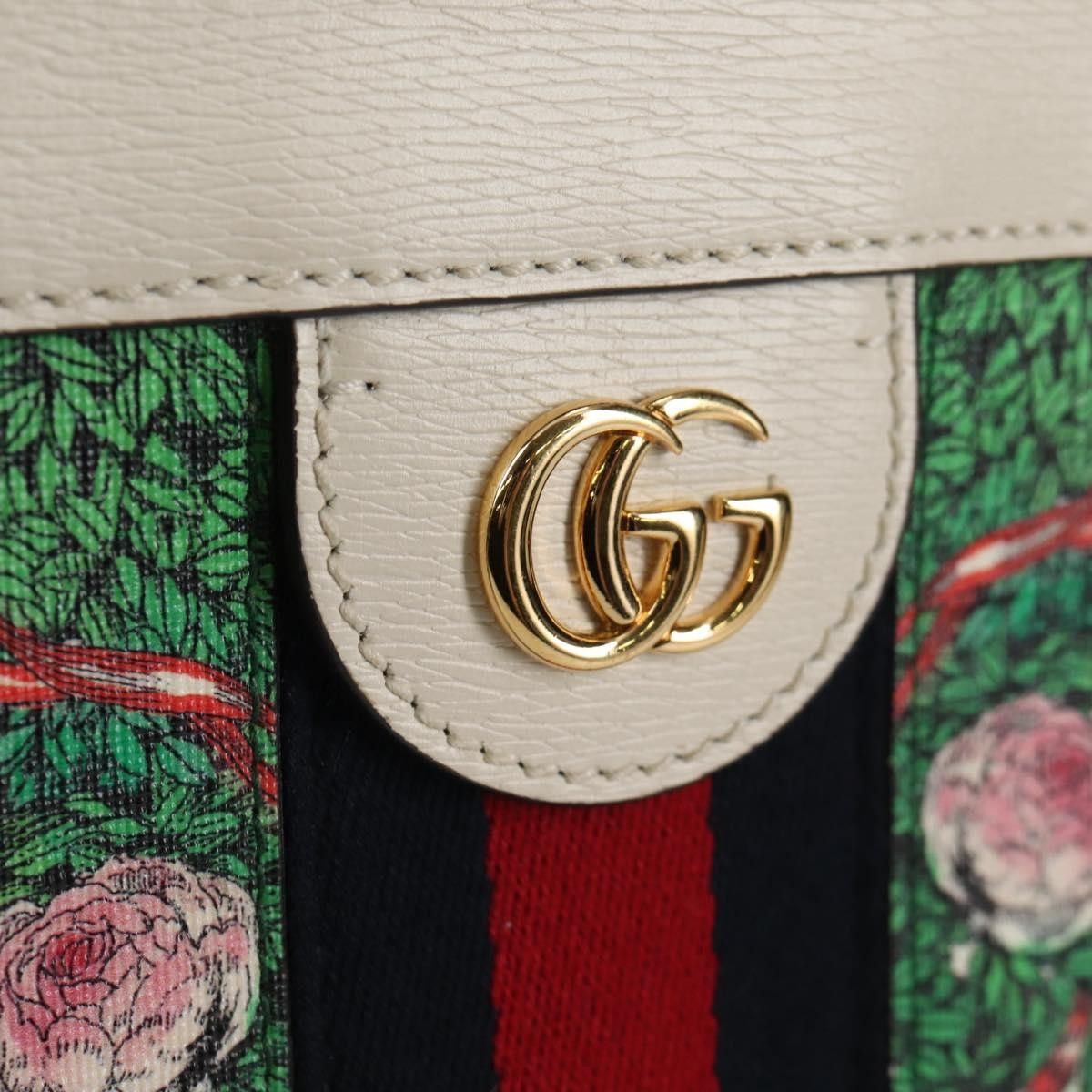 Gucci Gucci Ophidia Chain Shoulder Bag Flora GG Coated Canvas Size ONE SIZE - 15 Thumbnail