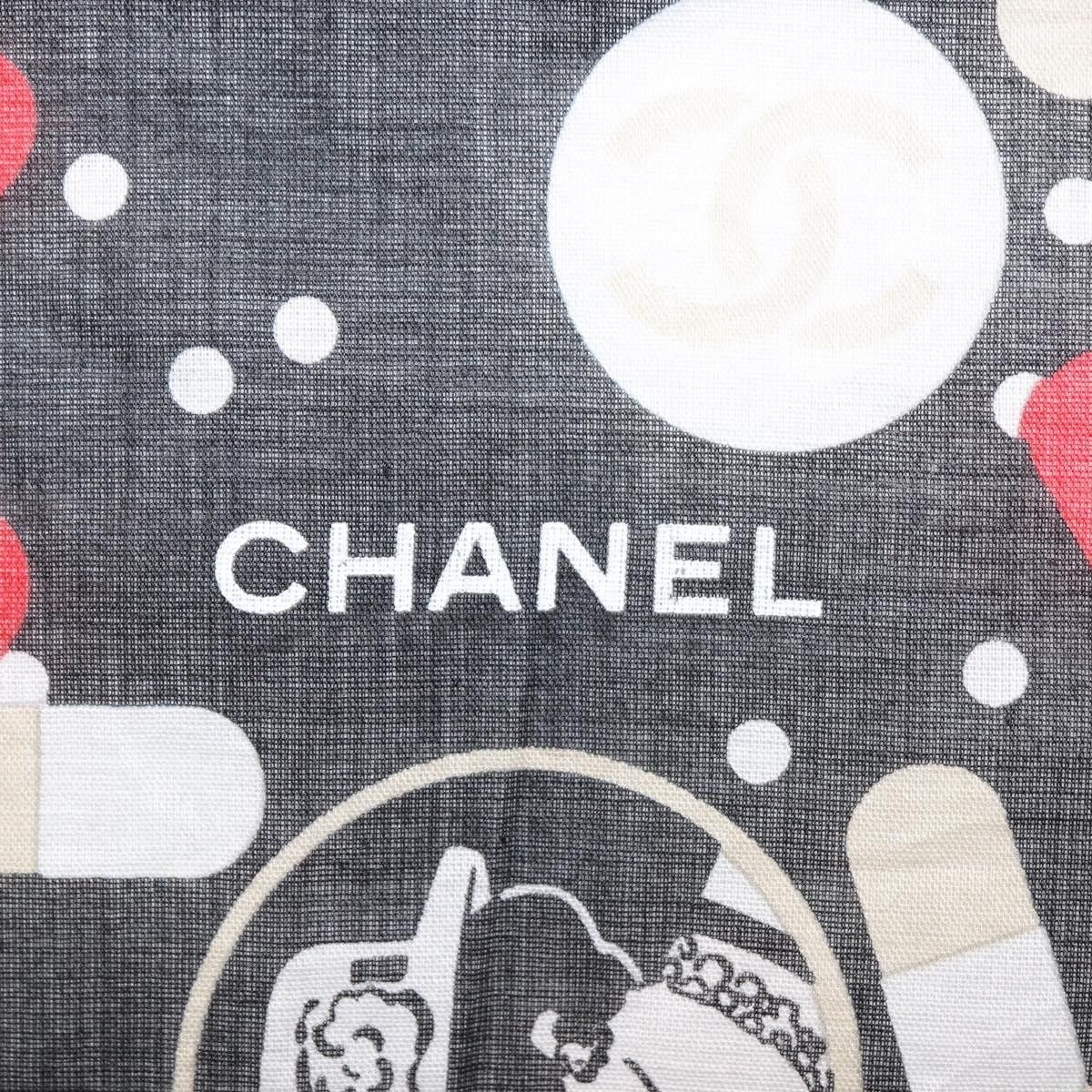 Chanel Chanel Scrunchie and Square Scarf Hair Tie Set Printed Silk Size ONE SIZE - 6 Thumbnail