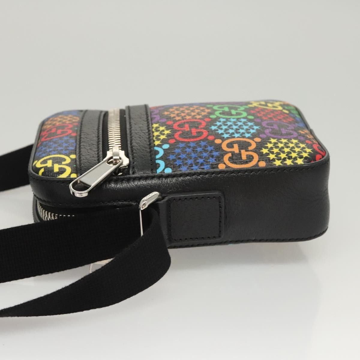 Gucci Gucci Front Zip Messenger Bag Psychedelic Print GG Coated Canvas Size ONE SIZE - 4 Thumbnail
