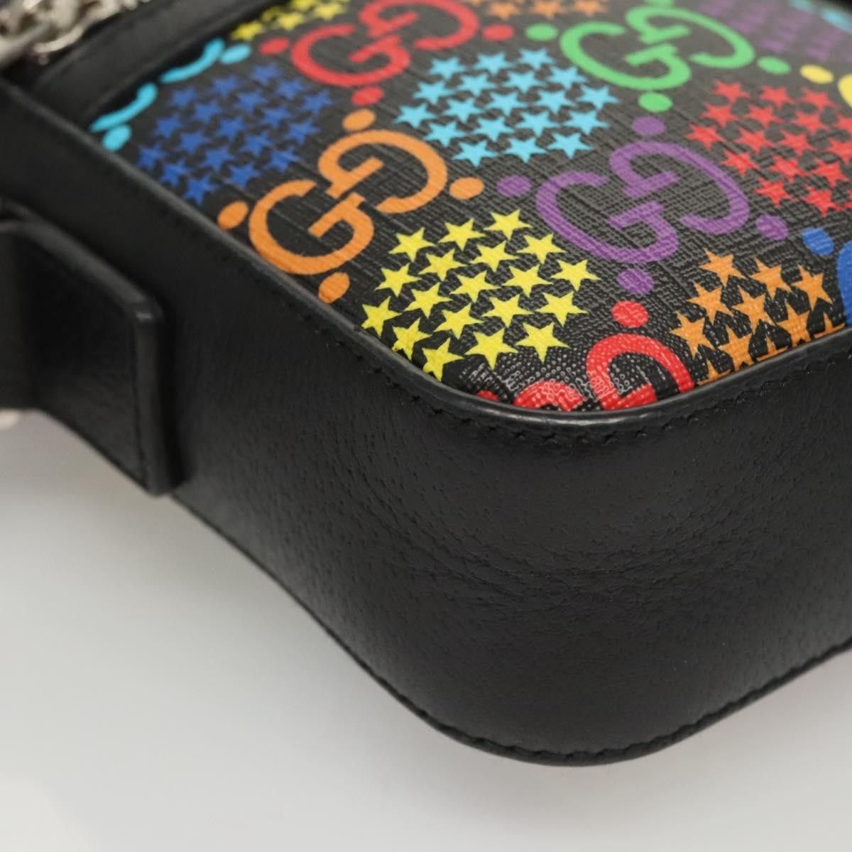 Gucci Gucci Front Zip Messenger Bag Psychedelic Print GG Coated Canvas Size ONE SIZE - 9 Thumbnail