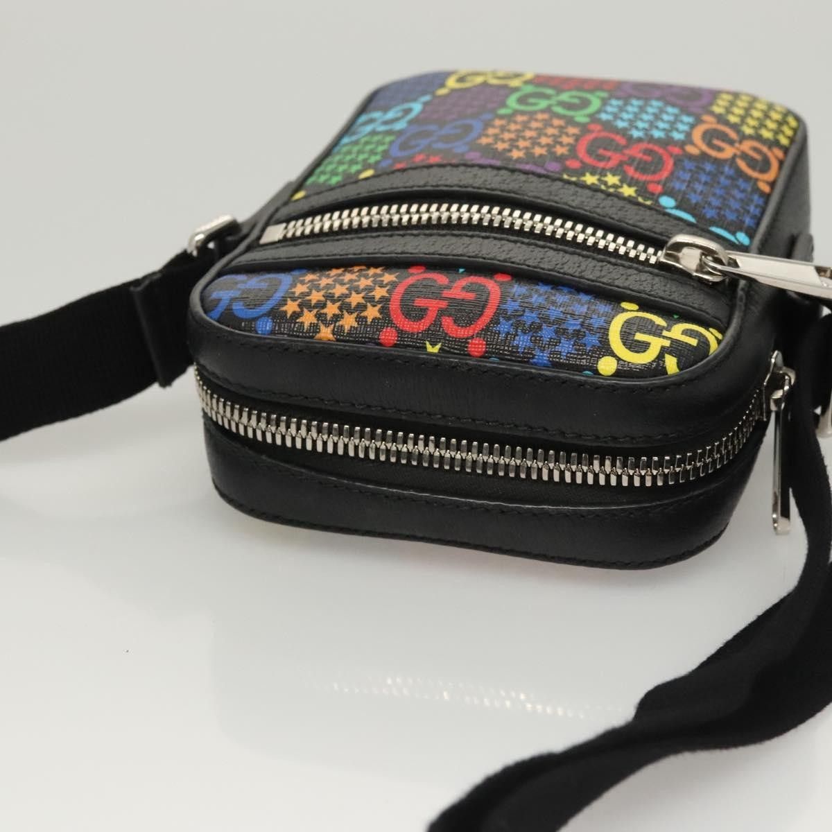 Gucci Gucci Front Zip Messenger Bag Psychedelic Print GG Coated Canvas Size ONE SIZE - 18 Thumbnail
