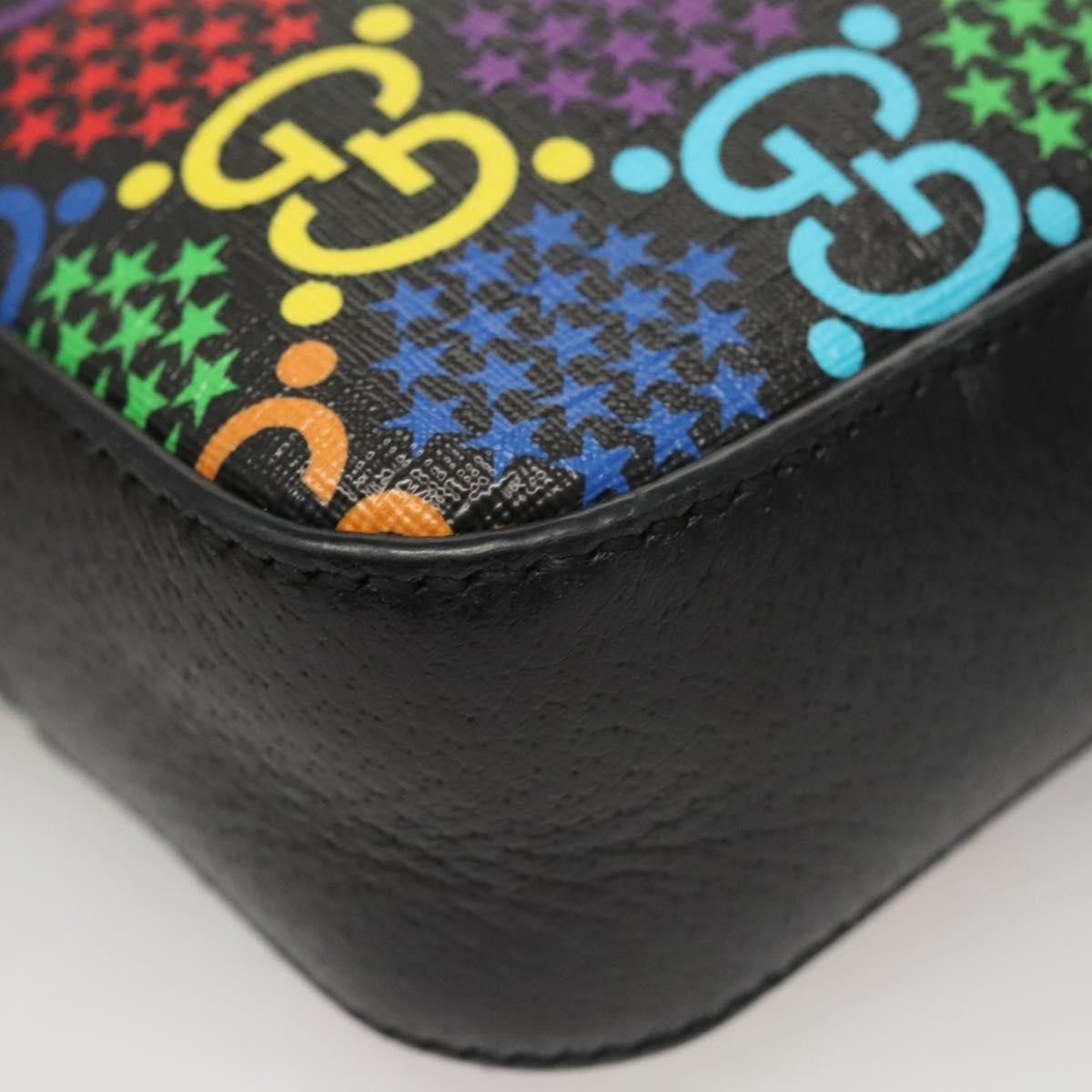 Gucci Gucci Front Zip Messenger Bag Psychedelic Print GG Coated Canvas Size ONE SIZE - 12 Thumbnail